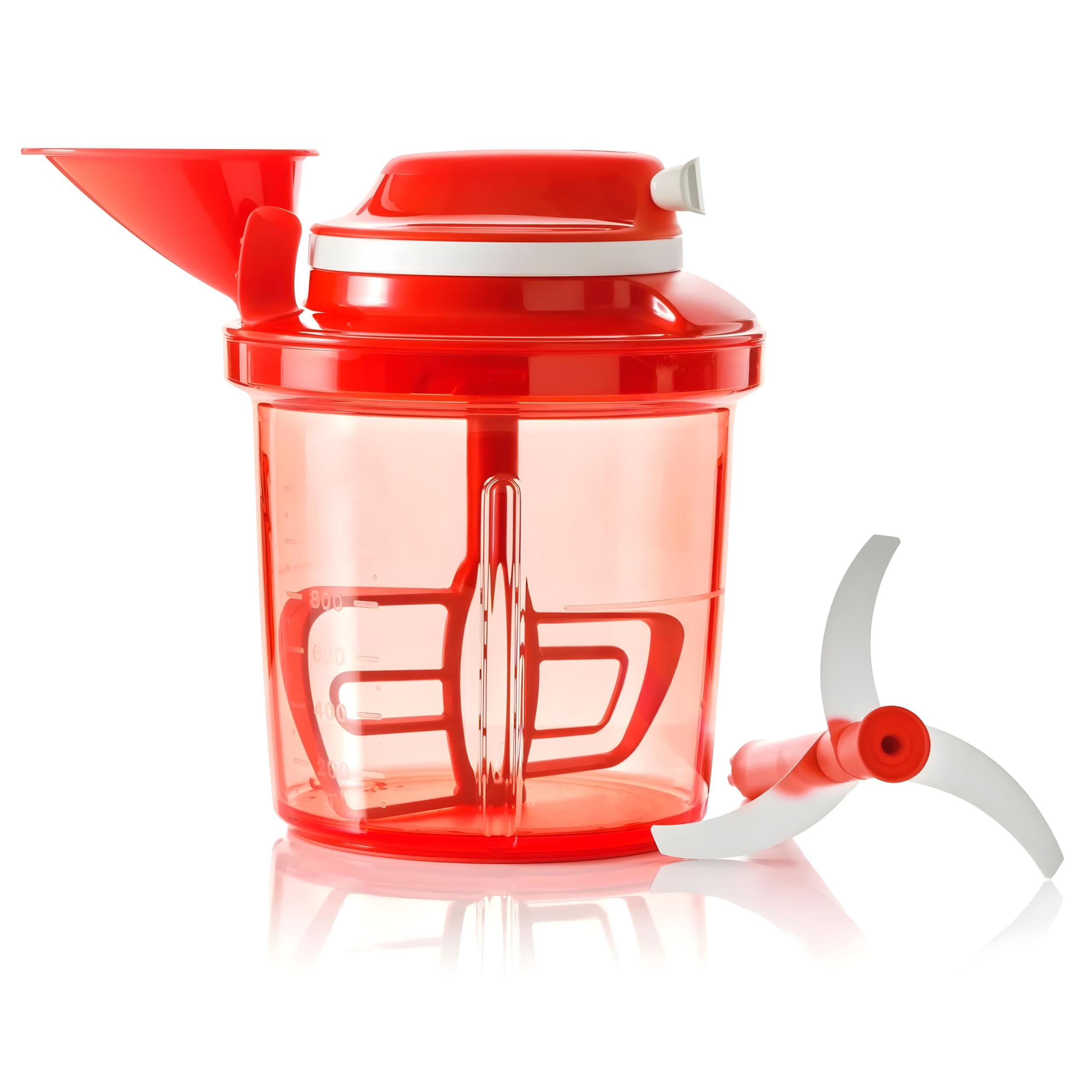 Tupperware Chef Extra-Chef Supersonic 1.35 Litre Chopper, Red